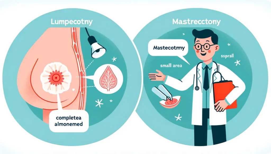 تفاوت لامپکتومی و ماستکتومی