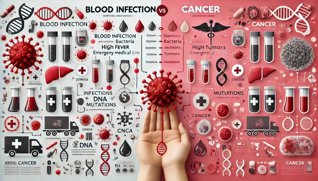 آیا عفونت خون همان سرطان است
