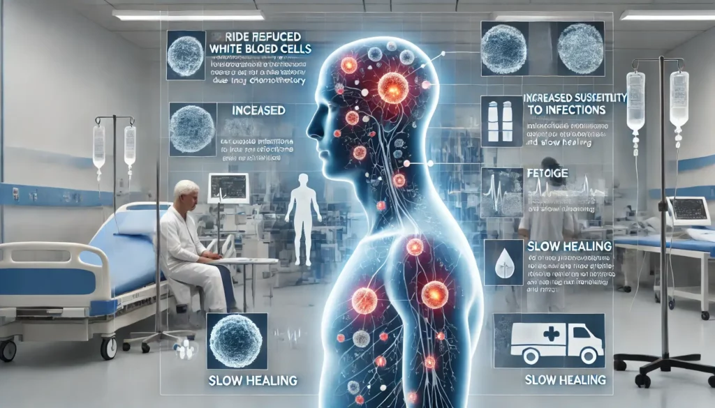 پایین آمدن گلبول سفید بخاطر شیمی درمانی