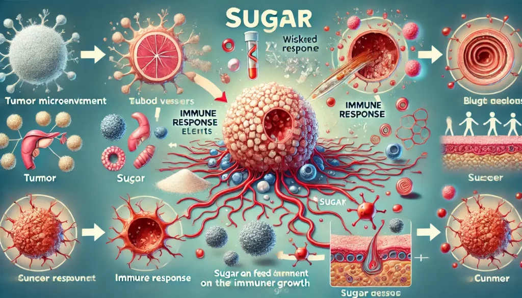 تاثیر شکر در گسترش سرطان