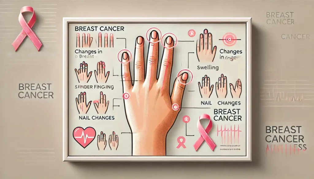 تغییر شکل انگشتان دست در سرطان سینه