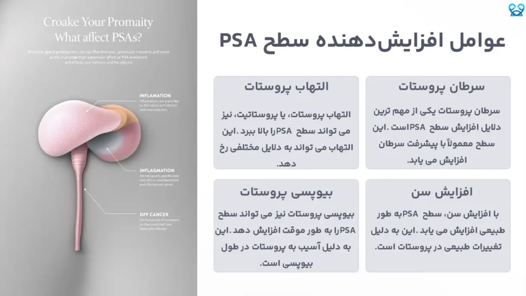 عوامل افزایش‌دهنده سطح PSA