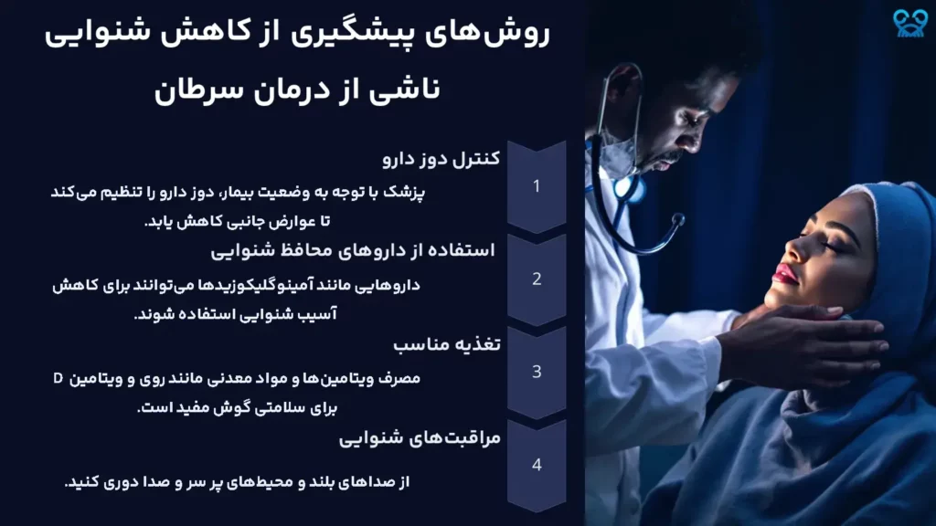 روش‌های پیشگیری از کاهش شنوایی ناشی از درمان سرطان