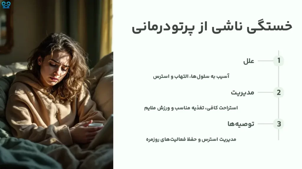 خستگی ناشی از پرتودرمانی