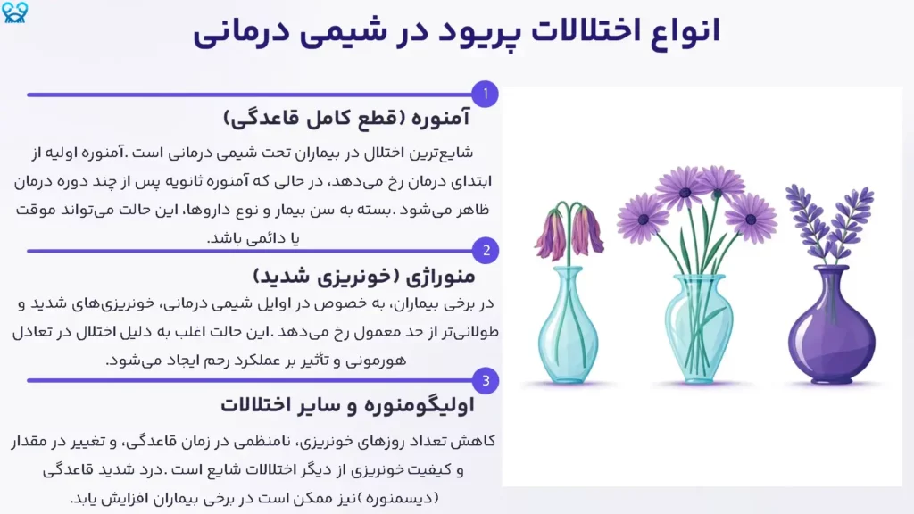 اختلال پریود در زمان شیمیدرمانی
